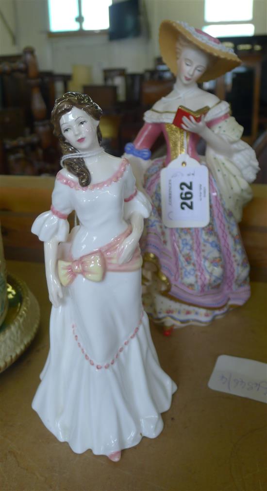 Royal Doulton figure, Lauren, HN 3872 & a V&A Franklin Mint limited edition figure, Diana (2)
